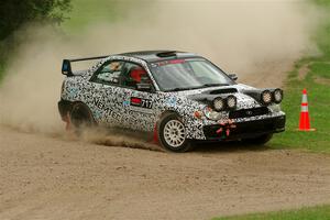 Peter Farrow / Jackson Sedivy Subaru WRX on SS1, Soo Pass I.