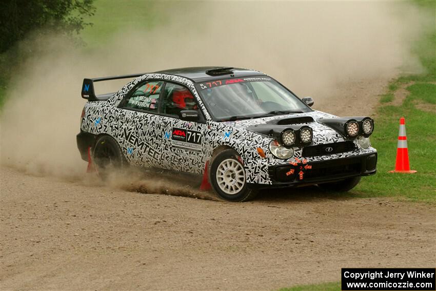 Peter Farrow / Jackson Sedivy Subaru WRX on SS1, Soo Pass I.