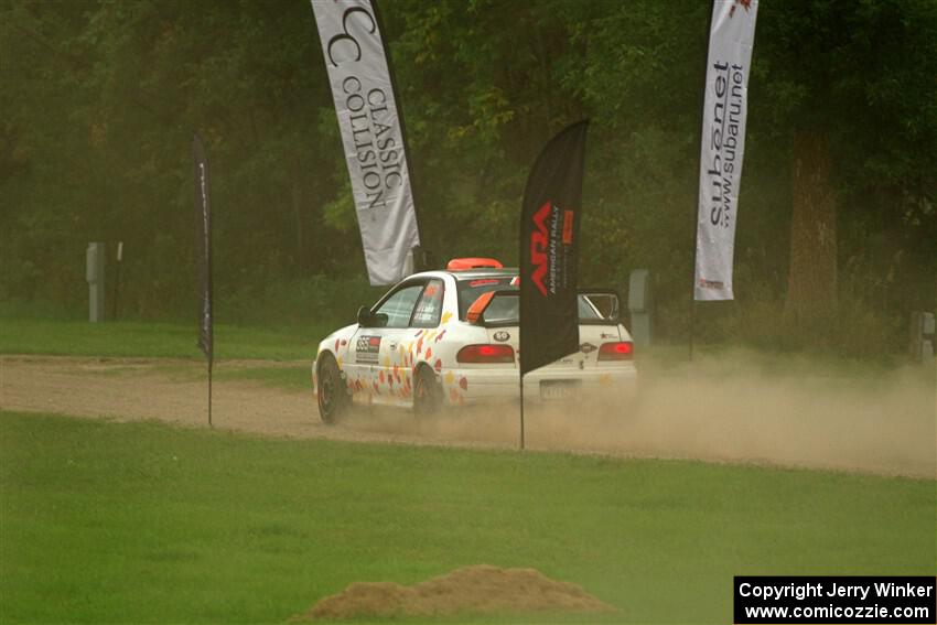 Richard Donovan / Greg Donovan Subaru Impreza on SS1, Soo Pass I.