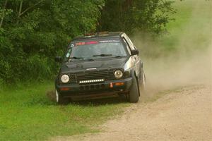 Andy Cowan / John Vinti VW Jetta VR6 on SS1, Soo Pass I.