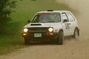 Josh Nykanen / Corey Morris VW GTI on SS1, Soo Pass I.