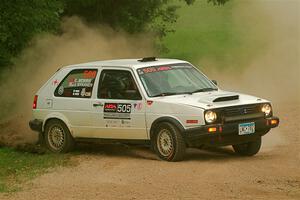Josh Nykanen / Corey Morris VW GTI on SS1, Soo Pass I.