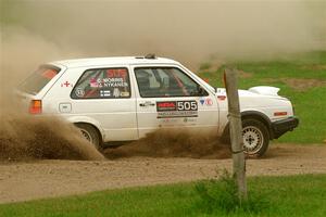 Josh Nykanen / Corey Morris VW GTI on SS1, Soo Pass I.