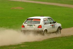 Josh Nykanen / Corey Morris VW GTI on SS1, Soo Pass I.