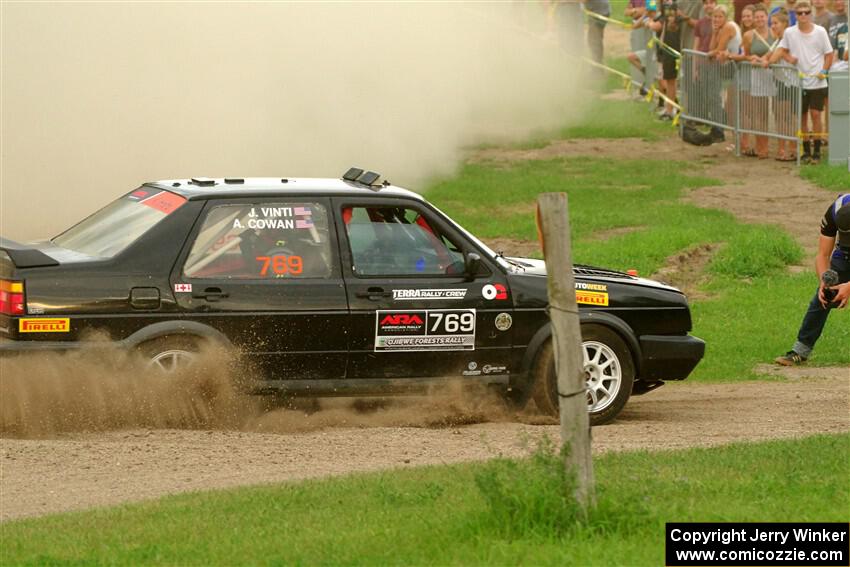 Andy Cowan / John Vinti VW Jetta VR6 on SS1, Soo Pass I.