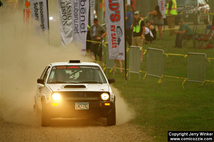 Josh Nykanen / Corey Morris VW GTI on SS1, Soo Pass I.