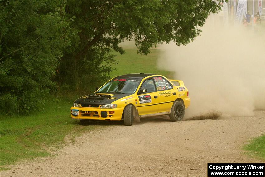 Steve Gingras / Katie Gingras Subaru Impreza on SS1, Soo Pass I.