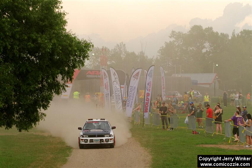 Aidan Hicks / John Hicks Subaru Impreza Wagon on SS1, Soo Pass I.