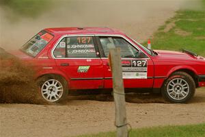 Levi Johnson / Griffin Johnson BMW 325e on SS1, Soo Pass I.