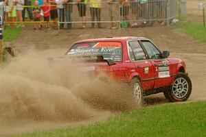 Levi Johnson / Griffin Johnson BMW 325e on SS1, Soo Pass I.