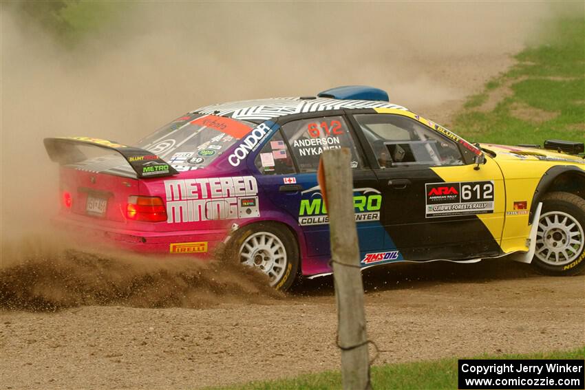 Matt Nykanen / Lars Anderson BMW 328i on SS1, Soo Pass I.