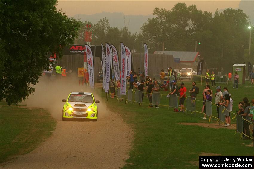 Vincent Trudel / Glen Ray Subaru WRX STi on SS1, Soo Pass I.