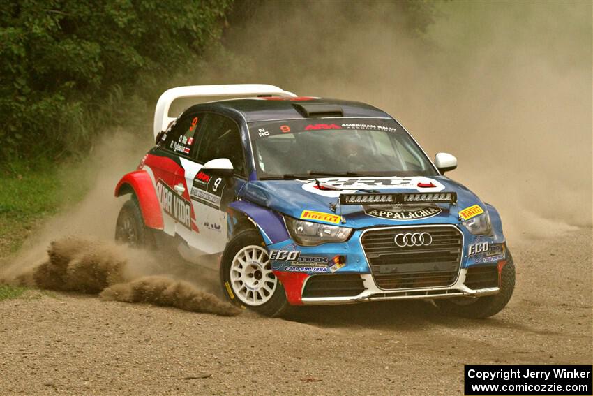 Roberto Yglesias / David Ma Audi A1 Maxx Rally on SS1, Soo Pass I.