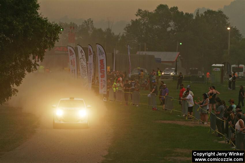 Sean Donnelly / Zach Pfeil Peugeot 208 Rally4 on SS1, Soo Pass I.
