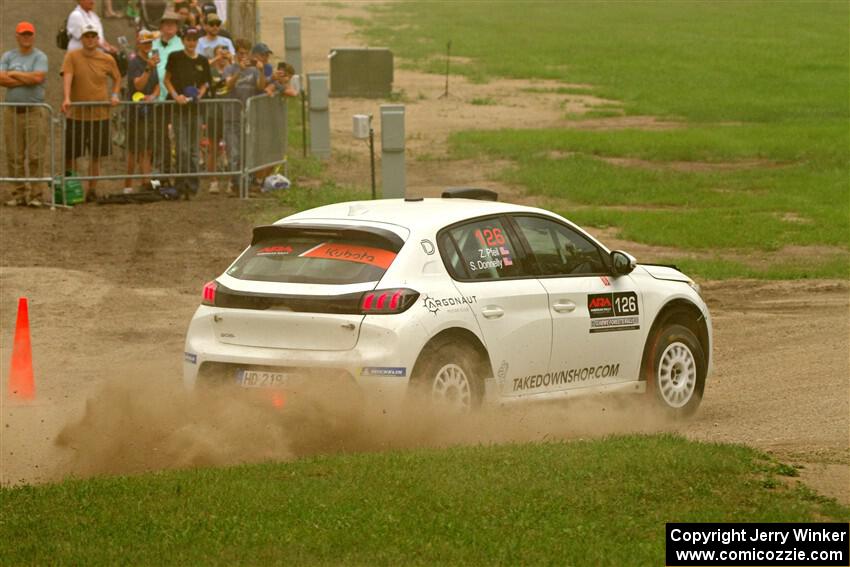 Sean Donnelly / Zach Pfeil Peugeot 208 Rally4 on SS1, Soo Pass I.