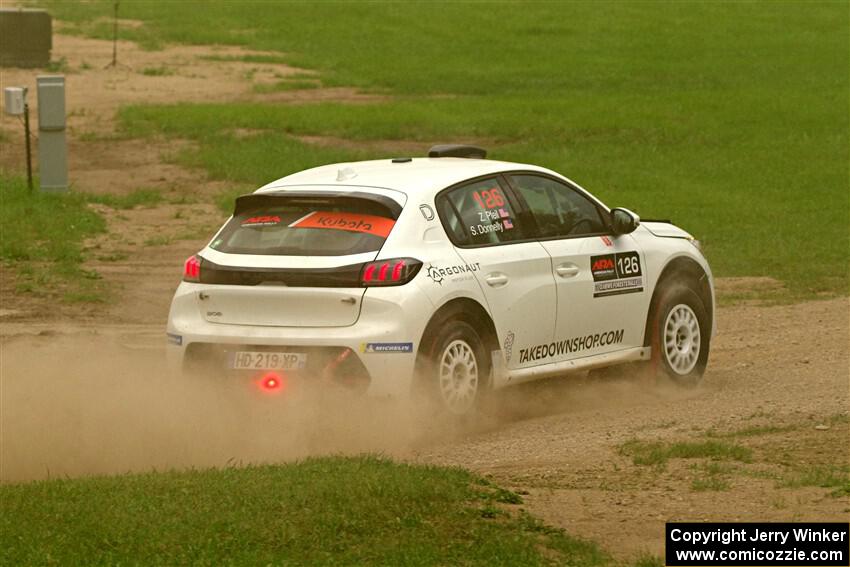 Sean Donnelly / Zach Pfeil Peugeot 208 Rally4 on SS1, Soo Pass I.