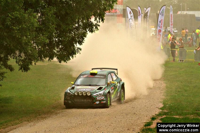 Alastair Scully / Stefan Trajkov Hyundai i20 R5 on SS1, Soo Pass I.