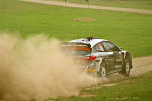 Javier Olivares / K.J. Miller Ford Fiesta Rally2 on SS1, Soo Pass I.