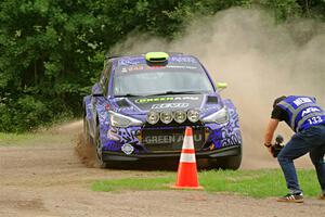 Patrick Gruszka / John Hall Hyundai i20 R5 on SS1, Soo Pass I.