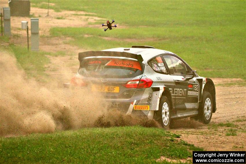 Javier Olivares / K.J. Miller Ford Fiesta Rally2 on SS1, Soo Pass I.