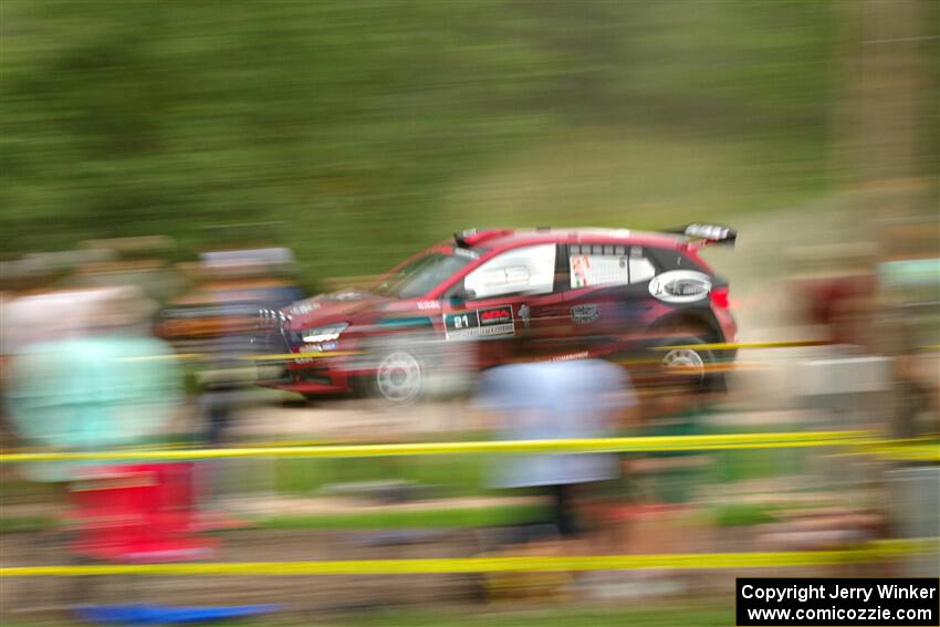 Conner Martell / Alex Gelsomino Skoda Fabia RS Rally2 on SS1, Soo Pass I.