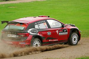 Conner Martell / Alex Gelsomino Skoda Fabia RS Rally2 on SS1, Soo Pass I.