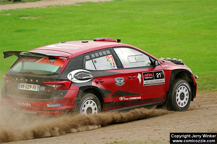 Conner Martell / Alex Gelsomino Skoda Fabia RS Rally2 on SS1, Soo Pass I.