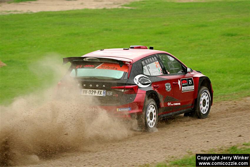 Conner Martell / Alex Gelsomino Skoda Fabia RS Rally2 on SS1, Soo Pass I.