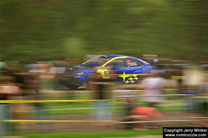 Travis Pastrana / Rhianon Gelsomino Subaru WRX ARA25L on SS1, Soo Pass I.