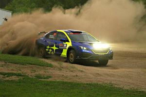 Travis Pastrana / Rhianon Gelsomino Subaru WRX ARA25L on SS1, Soo Pass I.