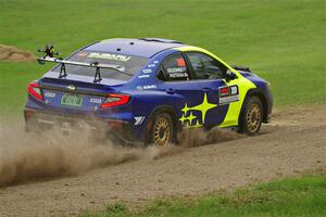 Travis Pastrana / Rhianon Gelsomino Subaru WRX ARA25L on SS1, Soo Pass I.