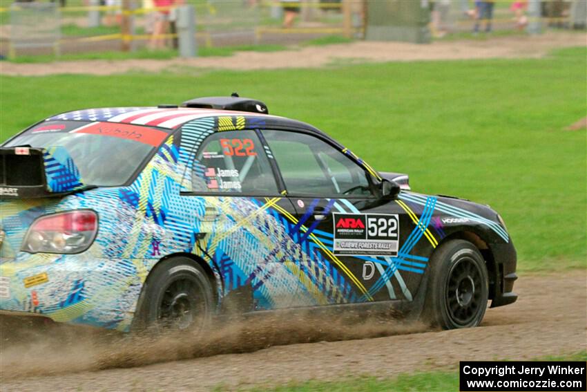 Matt James / Jackie James Subaru Impreza on SS2, Soo Pass II.