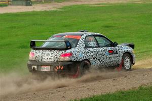 Peter Farrow / Jackson Sedivy Subaru WRX on SS2, Soo Pass II.