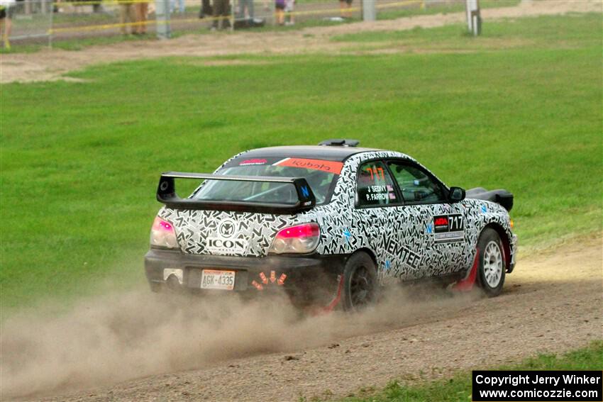 Peter Farrow / Jackson Sedivy Subaru WRX on SS2, Soo Pass II.