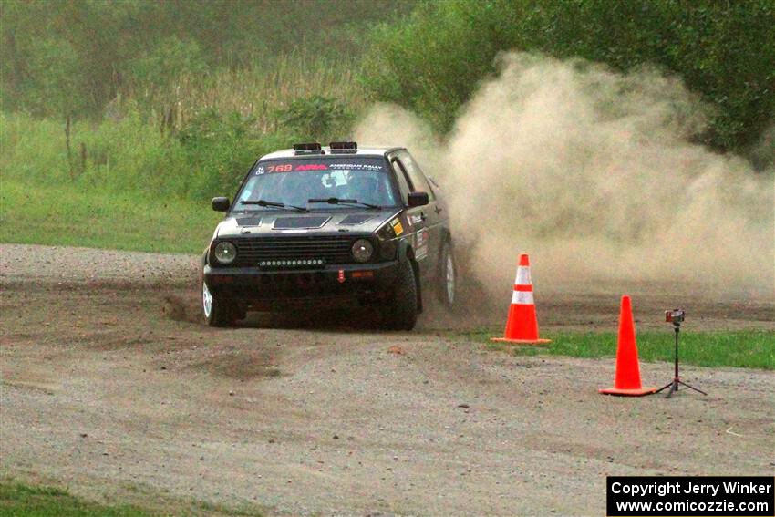 Andy Cowan / John Vinti VW Jetta VR6 on SS2, Soo Pass II.