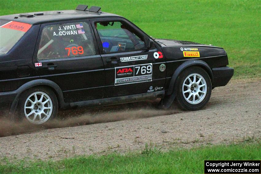 Andy Cowan / John Vinti VW Jetta VR6 on SS2, Soo Pass II.