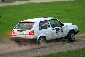 Josh Nykanen / Corey Morris VW GTI on SS2, Soo Pass II.