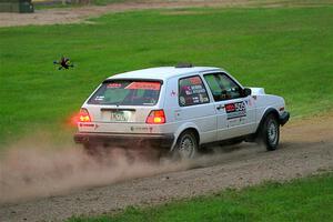 Josh Nykanen / Corey Morris VW GTI on SS2, Soo Pass II.