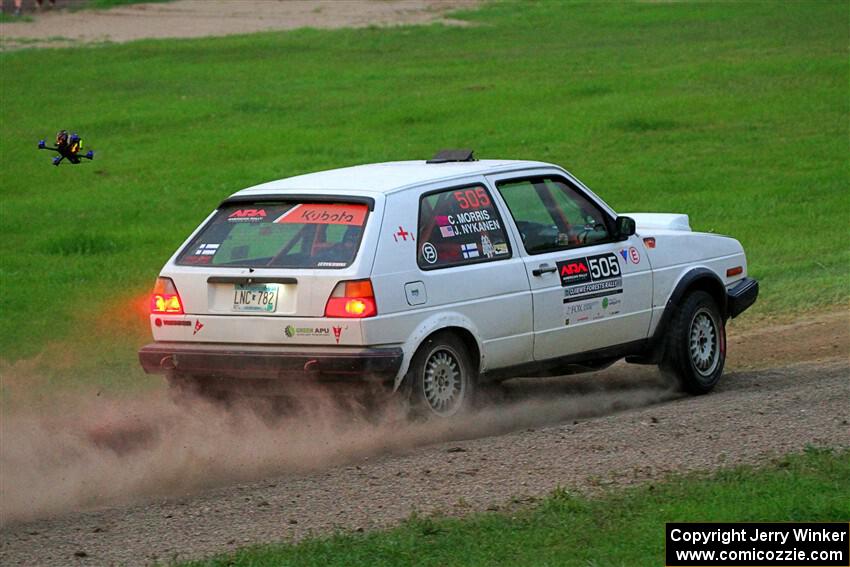 Josh Nykanen / Corey Morris VW GTI on SS2, Soo Pass II.