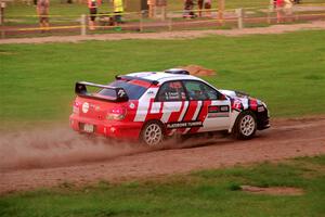 Scott Crouch / Elizabeth Crouch Subaru WRX on SS2, Soo Pass II.
