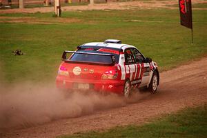 Scott Crouch / Elizabeth Crouch Subaru WRX on SS2, Soo Pass II.