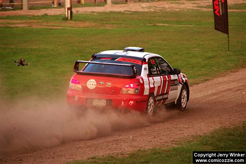 Scott Crouch / Elizabeth Crouch Subaru WRX on SS2, Soo Pass II.