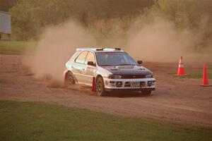 Aidan Hicks / John Hicks Subaru Impreza Wagon on SS2, Soo Pass II.