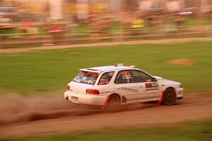 Aidan Hicks / John Hicks Subaru Impreza Wagon on SS2, Soo Pass II.