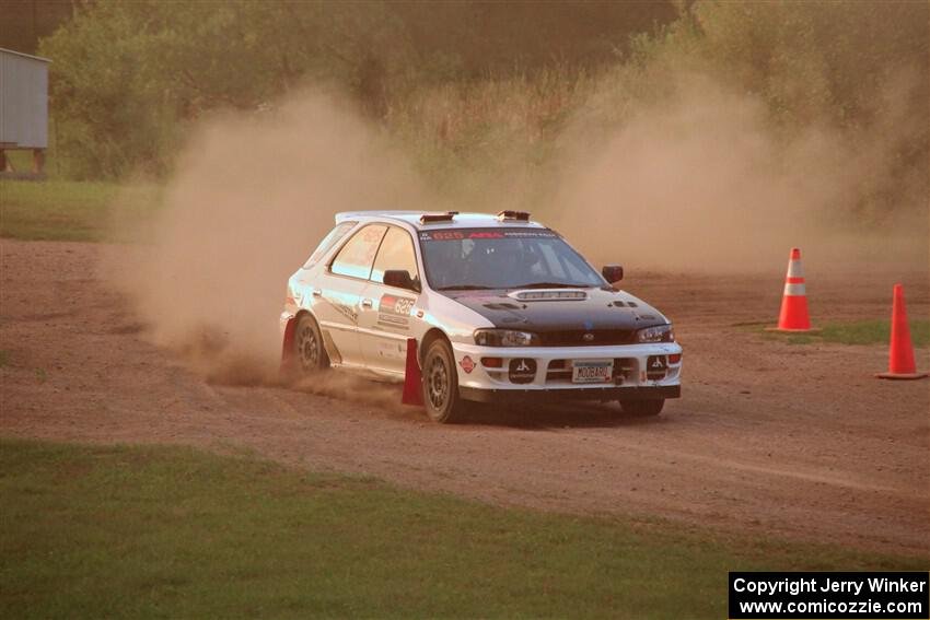 Aidan Hicks / John Hicks Subaru Impreza Wagon on SS2, Soo Pass II.