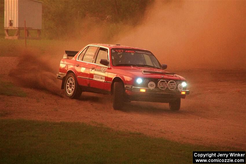 Levi Johnson / Griffin Johnson BMW 325e on SS2, Soo Pass II.