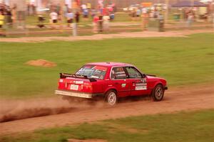 Levi Johnson / Griffin Johnson BMW 325e on SS2, Soo Pass II.