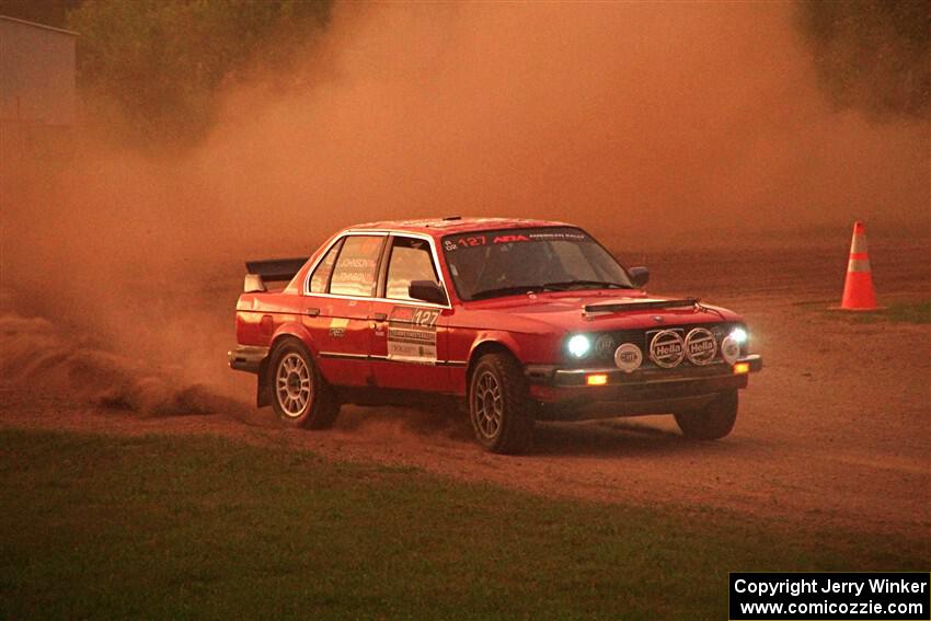 Levi Johnson / Griffin Johnson BMW 325e on SS2, Soo Pass II.