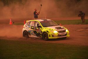 Vincent Trudel / Glen Ray Subaru WRX STi on SS2, Soo Pass II.