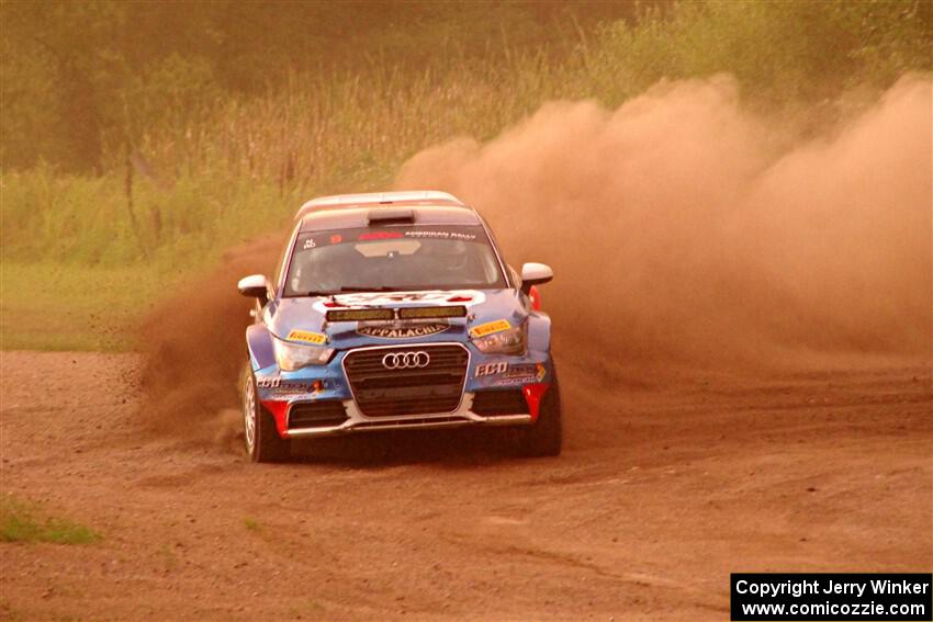 Roberto Yglesias / David Ma Audi A1 Maxx Rally on SS2, Soo Pass II.